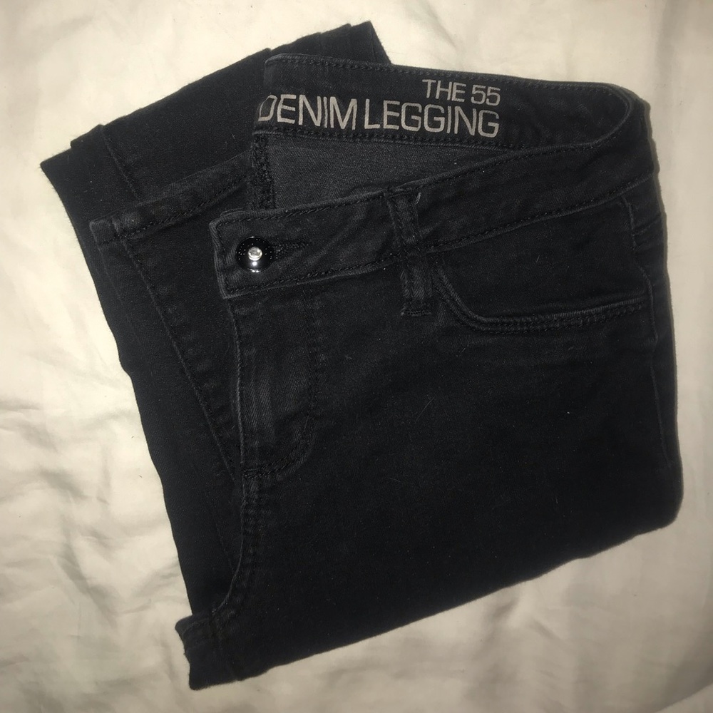 Black bullhead skinny jeans
